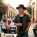 EOZY Sombrero Fedora de fieltro clásico para hombres y mujeres, sombrero de ala ancha con parte superior plana, sombrero de jazz Panamá, sombrero informal para fiestas y iglesias