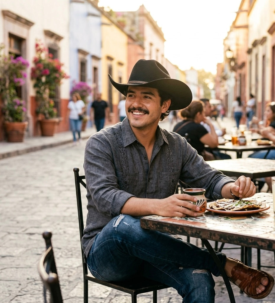 Queue Essentials Western Style Pinch Front Straw Canvas Cowboy Cowgirl Straw Hat , Canvas Black, One Size, Sand, One Size