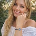12 piezas de pulseras mexicanas de protección contra el mal de ojo, pulseras de mal de ojo, joyería para el tobillo, oro para mujeres, niñas y niños