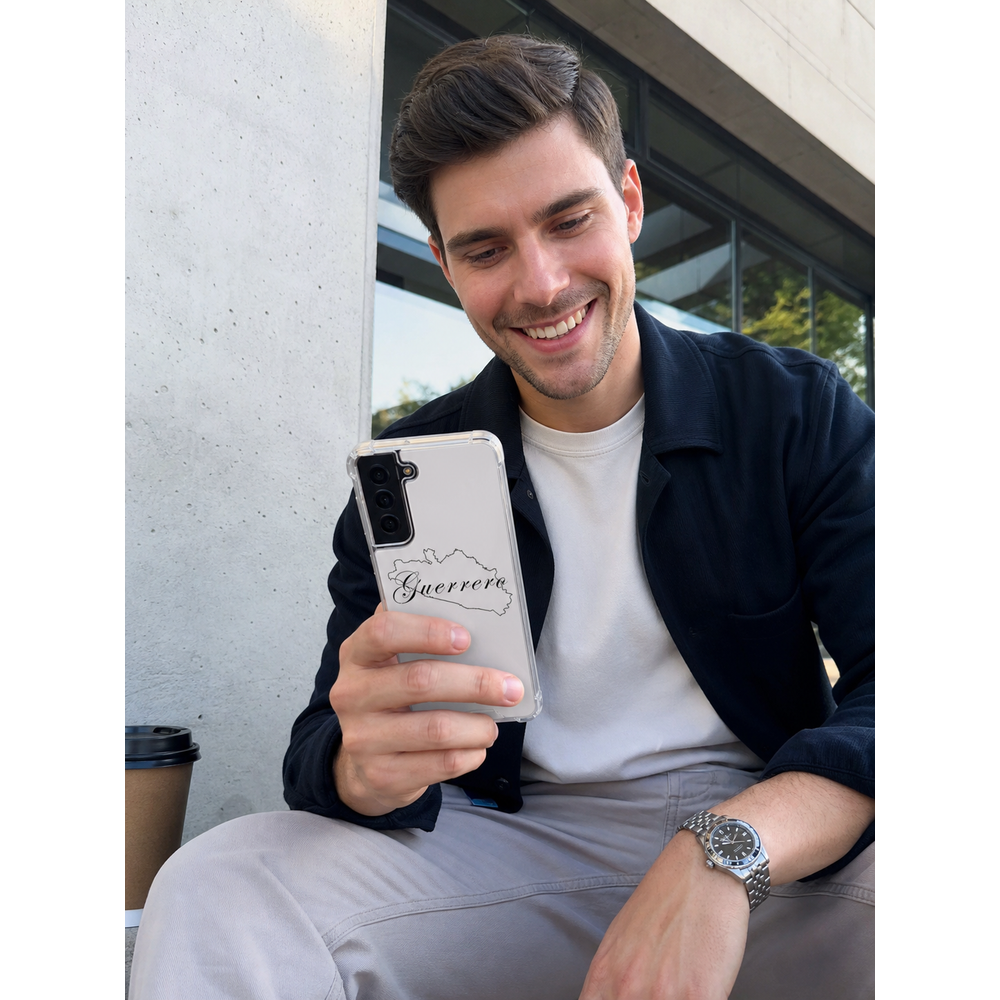 Funda transparente personalizada para Galaxy S21 FE de Guerrero