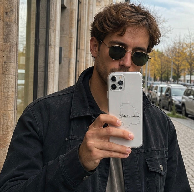 Funda para iPhone con diseño de chihuahua