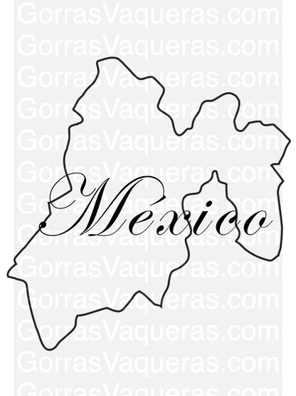 Mexico map outline with cursive Mexico text digital SVG/PDF/PNG download