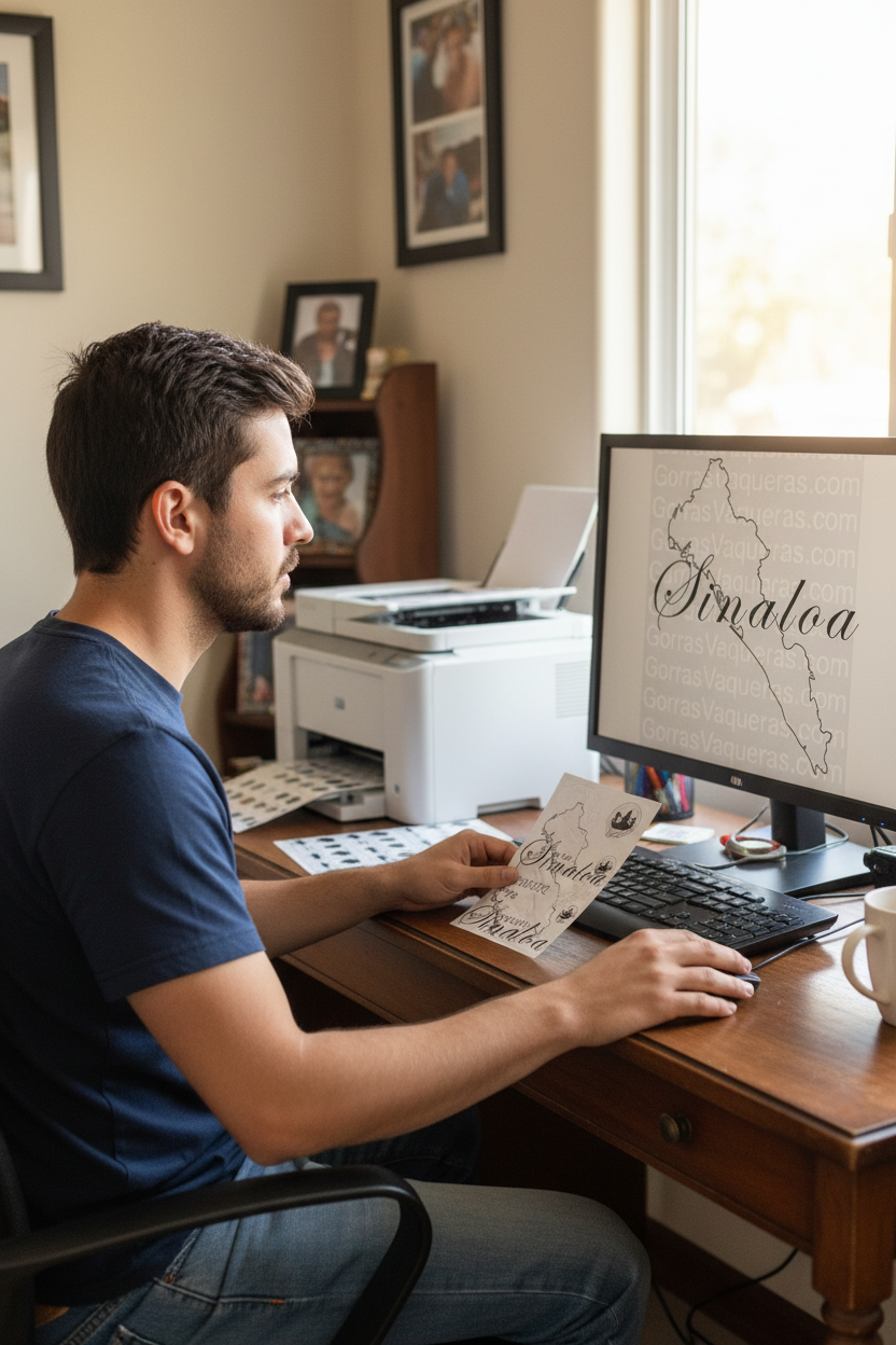 A stylized outline of Sinaloa state in Mexico with the name 'Sinaloa' written across the top in a cursive font.