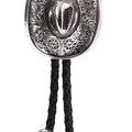 Corbata de bolo con sombrero de vaquero 3D estilo occidental de HUABOLA CALYN: corbata de bolo con botas de caballero de vaquero vintage a la moda para hombre 