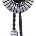 HUABOLA CALYN Black Bolo Tie for Men, Native American Western Cowboy Bolo Tie