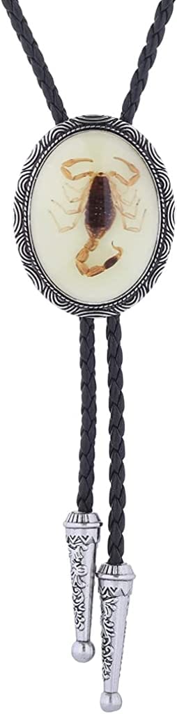 Corbata de bolo con sombrero de vaquero 3D estilo occidental de HUABOLA CALYN: corbata de bolo con botas de caballero de vaquero vintage a la moda para hombre 