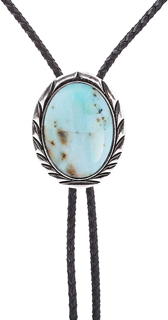 HUABOLA CALYN Bolo tie for Men  Unique Luminous Stone Native American White 3D Scorpion Animal Bolo ties Handmade