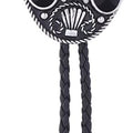 HUABOLA CALYN Handmade Black Round Bolo Tie – Western Cowboy Style