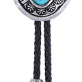 HUABOLA CALYN Black Bolo Tie for Men, Native American Western Cowboy Bolo Tie