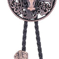 Corbata de bolo con sombrero de vaquero 3D estilo occidental de HUABOLA CALYN: corbata de bolo con botas de caballero de vaquero vintage a la moda para hombre 