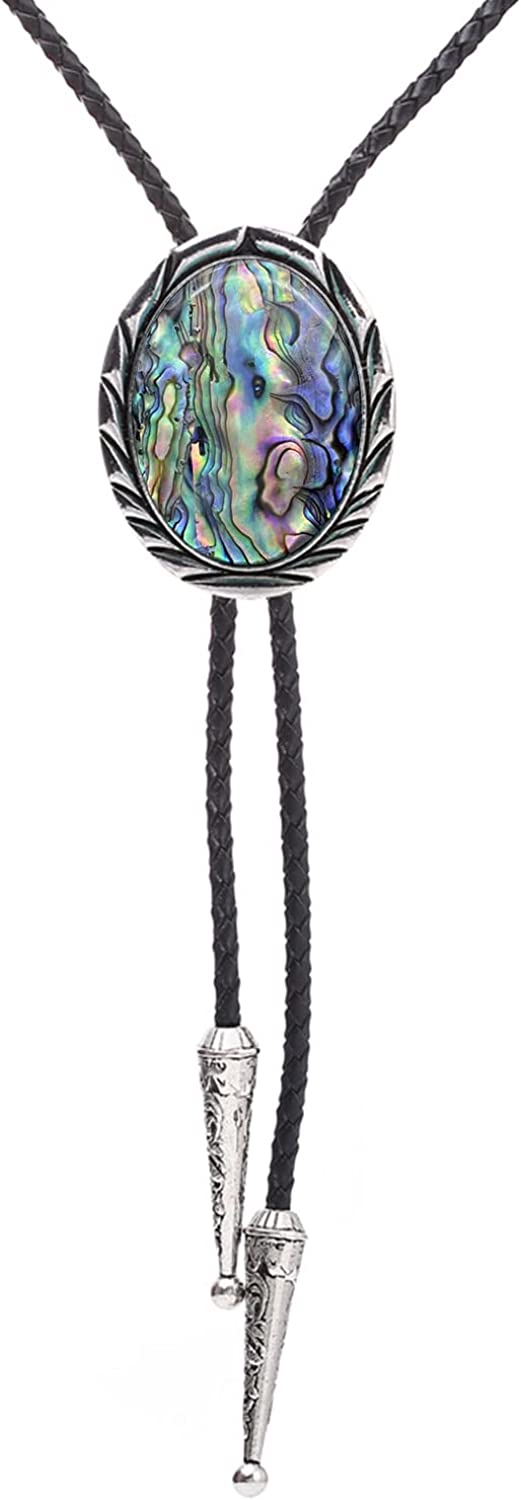 HUABOLA CALYN Bolo tie for Men  Unique Luminous Stone Native American White 3D Scorpion Animal Bolo ties Handmade