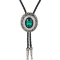 HUABOLA CALYN Black Bolo Tie for Men, Native American Western Cowboy Bolo Tie