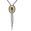 HUABOLA CALYN Handmade Black Round Bolo Tie – Western Cowboy Style