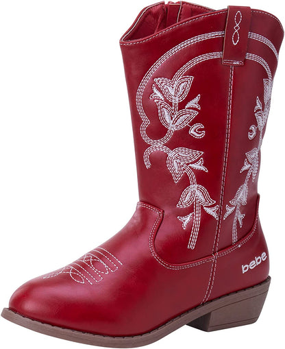 Classic Western Cowboy Boots For Girls , Red, 11 Little Kid, Red, 11 Little Kid