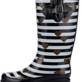 Botas de lluvia para mujer K Komforme con suela antideslizante, impermeables y con patrones de moda