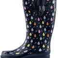 Botas de lluvia para mujer K Komforme con suela antideslizante, impermeables y con patrones de moda