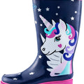 Botas de lluvia para mujer K Komforme con suela antideslizante, impermeables y con patrones de moda