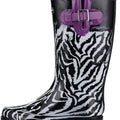 Botas de lluvia para mujer K Komforme con suela antideslizante, impermeables y con patrones de moda