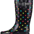Botas de lluvia para mujer K Komforme con suela antideslizante, impermeables y con patrones de moda
