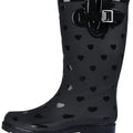 Botas de lluvia para mujer K Komforme con suela antideslizante, impermeables y con patrones de moda