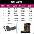 Botas de lluvia para mujer K Komforme con suela antideslizante, impermeables y con patrones de moda