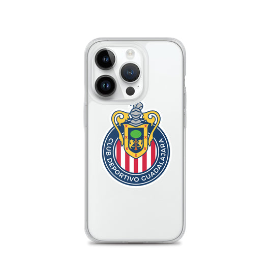 Club Guadalajara Chivas iPhone Case, iPhone XR, 13, Clear, Wireless charging compatible