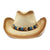 Sombrero de vaquero HOAREE para hombre, sombrero Fedora de ala ancha, sombrero de paja para playa de vaquera para hombre, gorra con protección UV, sombrero para mujer