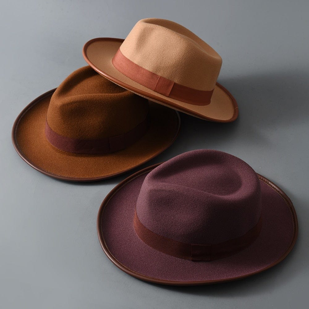 Sombrero Fedora Sombrero de fieltro Ala ancha