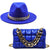 Stylish Fedora Hats with Matching Bags, Royal Blue, 55-58CM