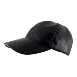 Gorra de béisbol ajustable de cuero genuino de Ha G 