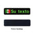 Mexico flag patch with green custom text and dark blue Velcro backing, rectangular