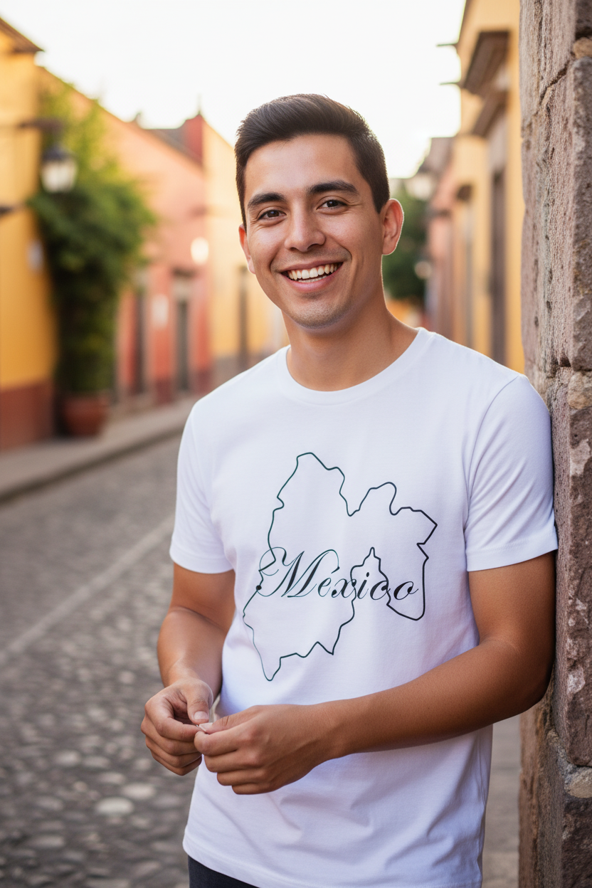 Camiseta de México, manga corta, unisex