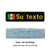 Mexico flag patch with light blue iron-on backing, rectangular backing fabric