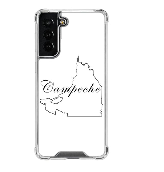 Funda transparente personalizada para Galaxy S21 FE de Campeche