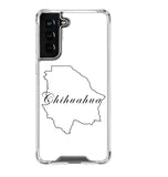 Funda transparente personalizada para Galaxy S21 FE con diseño de Chihuahua