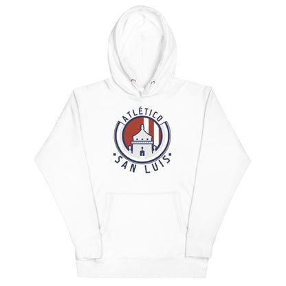 White hoodie with the Atletico San Luis logo on the front.