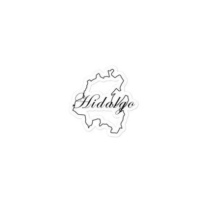 Hidalgo Die cut Bubble free stickers, 3″×3″, White