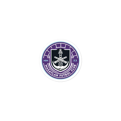 Mazatlan FC Die cut Bubble free stickers, 3″×3″, White