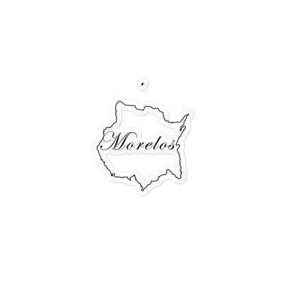 Morelos Die cut Bubble free stickers, 3″×3″, White