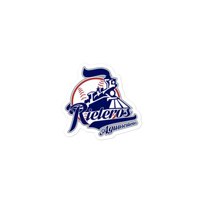 Rieleros de Aguascalientes Bubble free stickers, 3″×3″, White