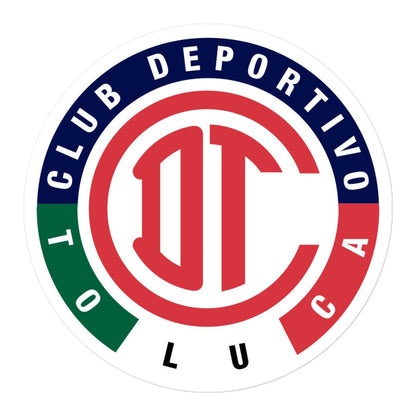 Deportivo Toluca F.C  Die cut Bubble free stickers, 3″×3″, White