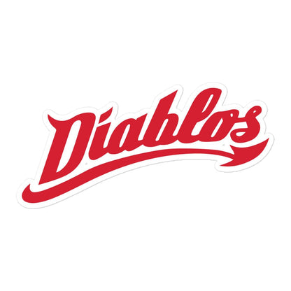 Diablos Rojos del Mexico Bubble free stickers, 3″×3″, White