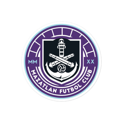 Mazatlan FC Die cut Bubble free stickers, 3″×3″, White