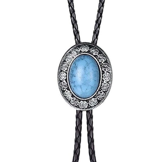 Agate stone bolo tie