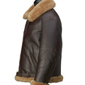 B3 Men Real Shearling Sheepskin flying WW2 Aviator RAF Bomber Jacket