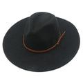 Unisex Wide Brim Felt Fedora Hat Made from 100% Wool, 55 58CM, Light Brown