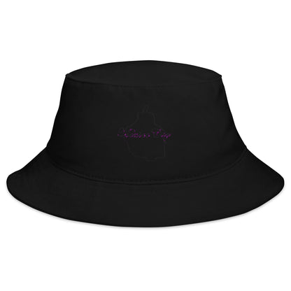 Mexico City Bucket Hat, Black, One Size