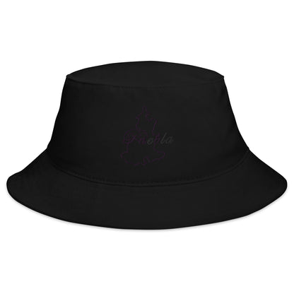 Puebla Bucket Hat, Black, One Size