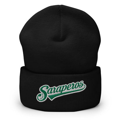 Saraperos de Saltillo Cuffed Beanie, Black,