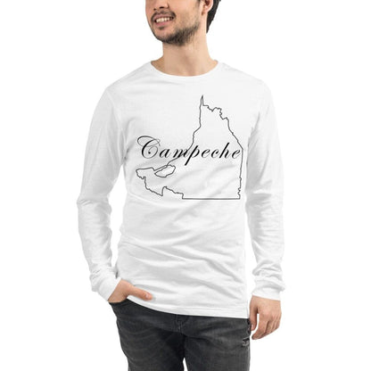 Campeche Long sleeve T shirt, White, S